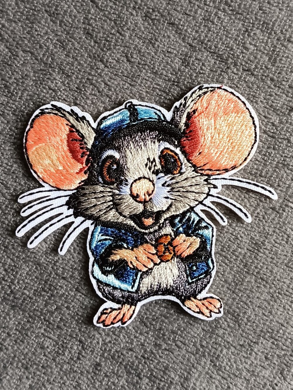 Adorable Whimsical AdventureMouse Iron On Patch, Fairy Fairycore Whimsy Applique